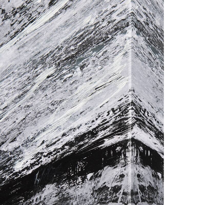 Black Composition I (30 x 30) Canvas Art Print