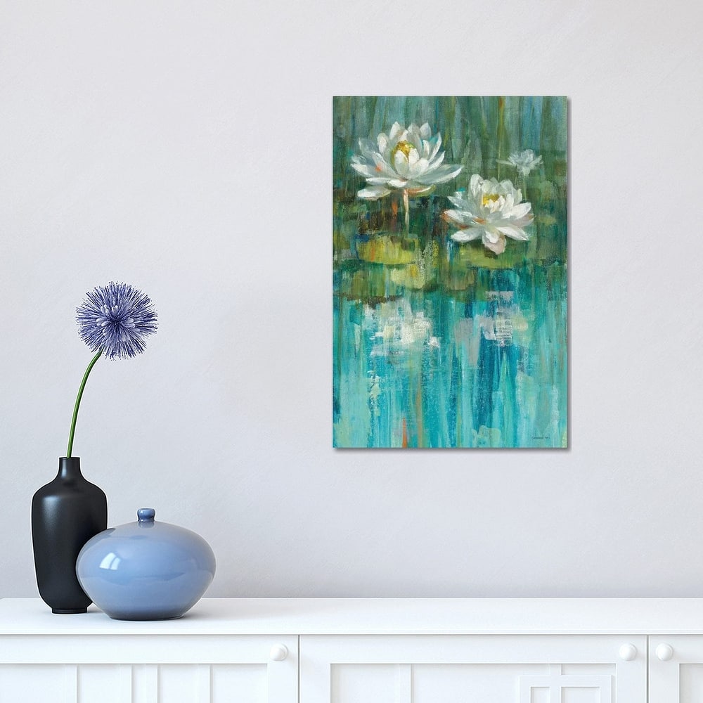 iCanvas "Water Lily Pond Panel II" by Danhui Nai Canvas Print