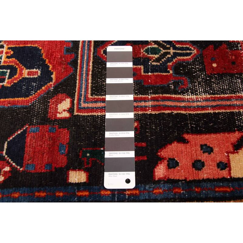 ECARPETGALLERY Hand-knotted Anatolian Vintage Black, Dark Navy Wool Rug - 5'1 x 9'0