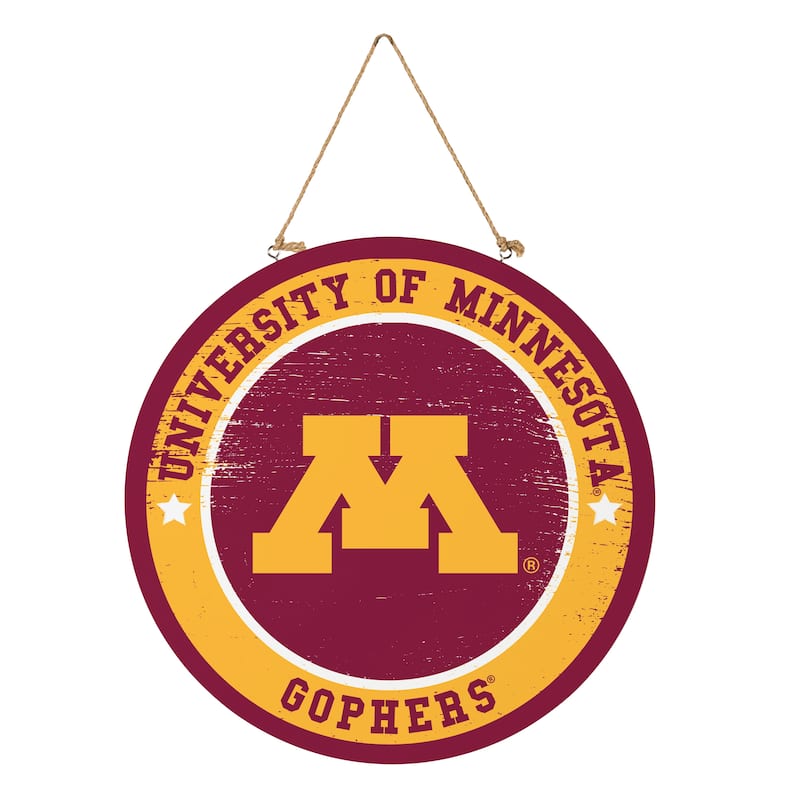 University of Minnesota Wooden Door Decor Wall Sign - Multi-Color - 18 x 18
