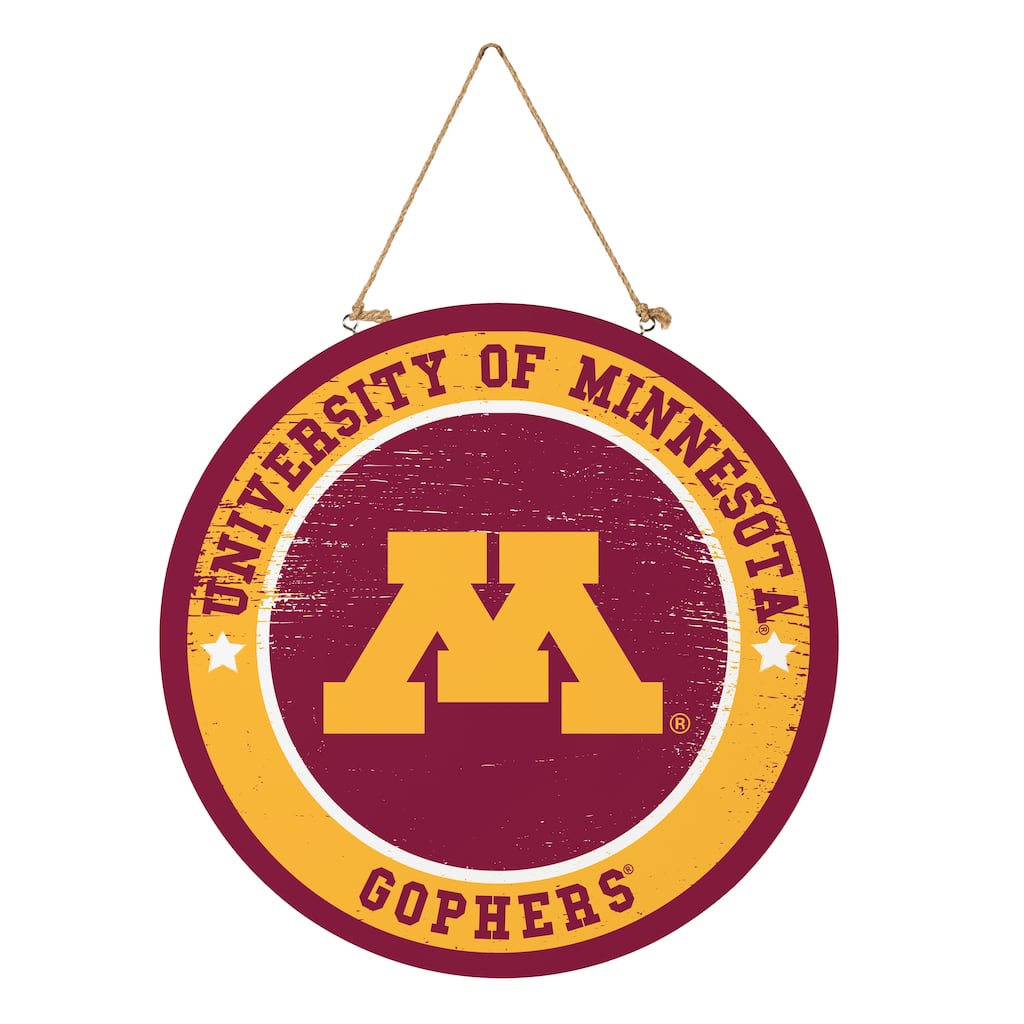 University of Minnesota Wooden Door Decor Wall Sign - Multi-Color