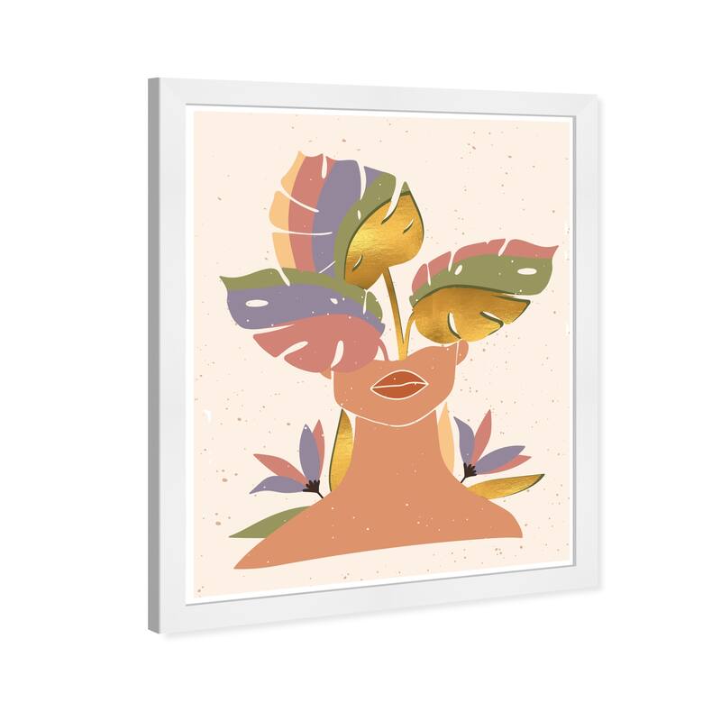 Wynwood Studio Prints Floral and Botanical Blooming Beauty Brown and Taupe Tropical Wall Art Canvas Print