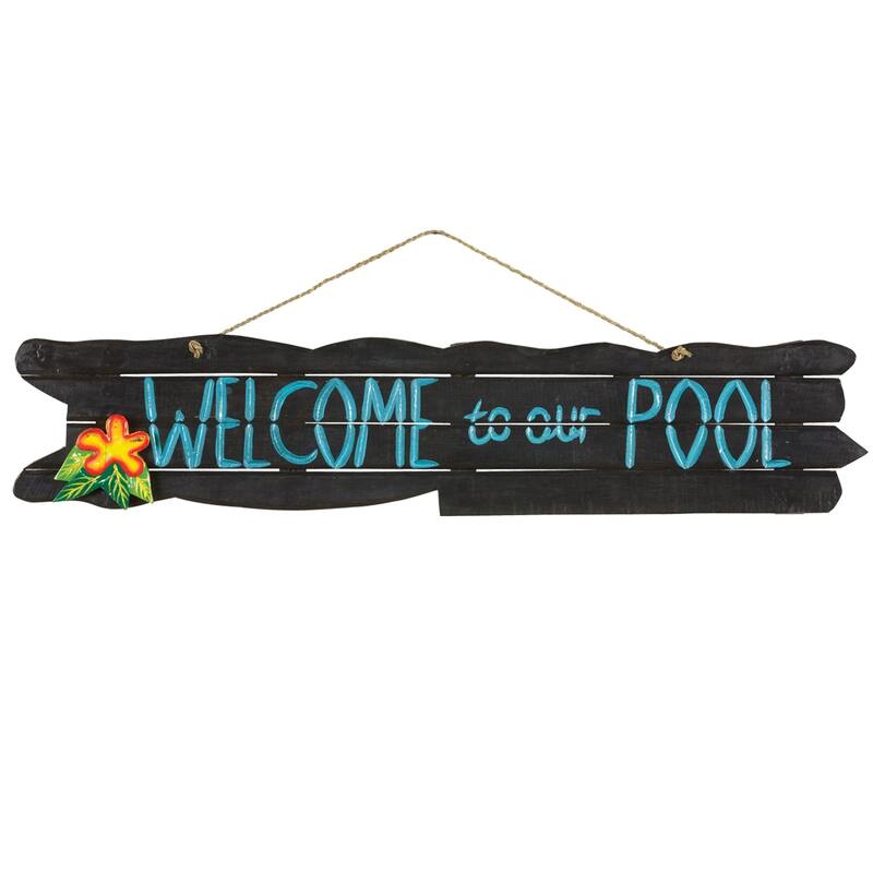 Welcome To Our Pool Outdoor Sign