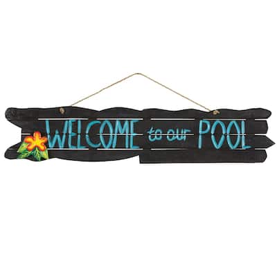 Welcome To Our Pool Outdoor Sign