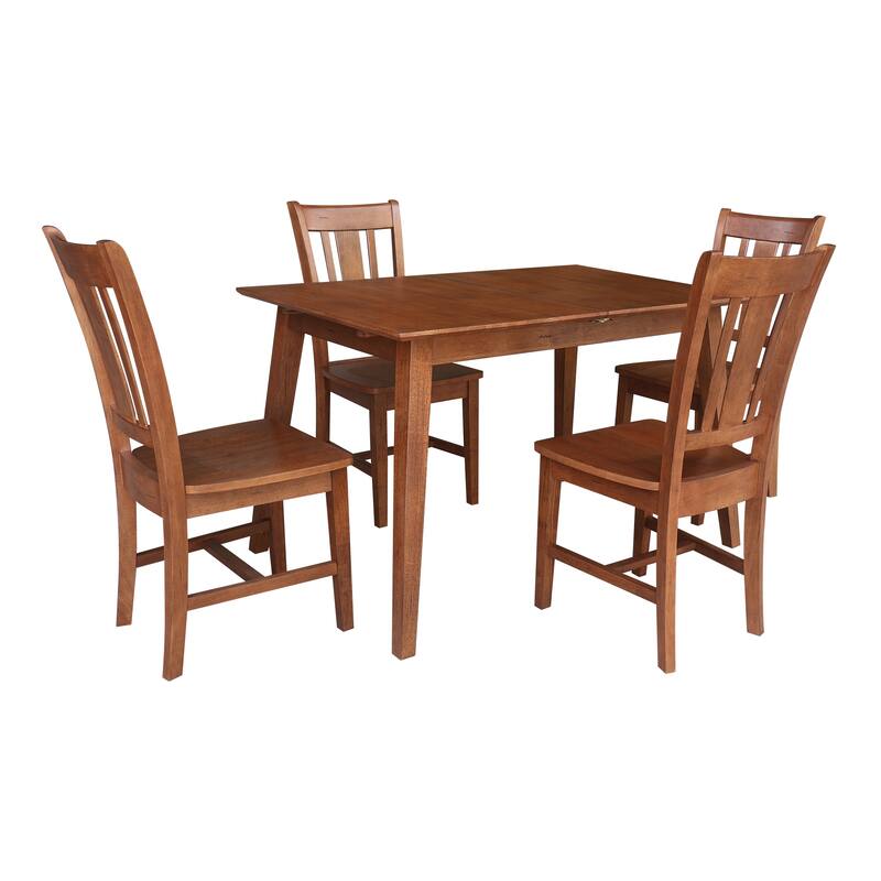 International Concepts Solid Wood Extension Dining Set