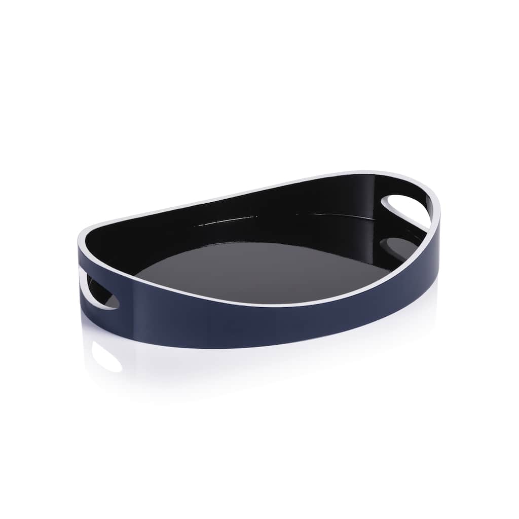 Noir Marine Lacquered Serving Tray