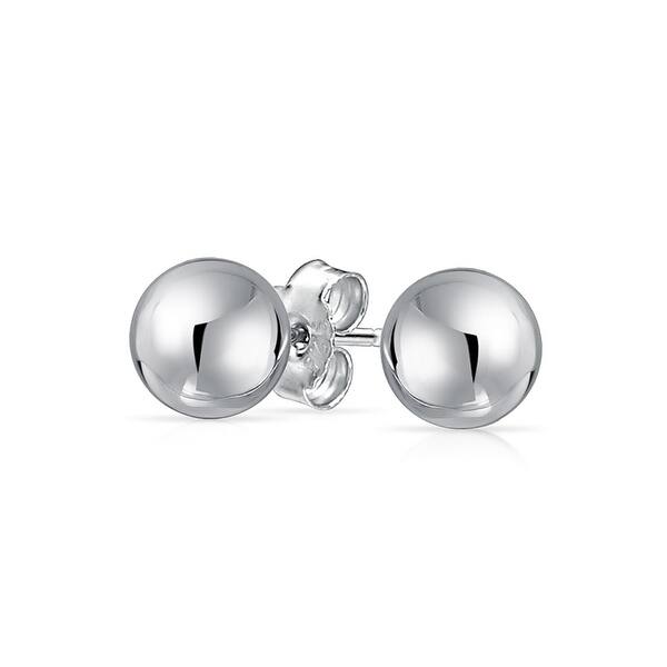 Shop Basic Simple Round Bead Ball Stud Earrings For Women For Teen