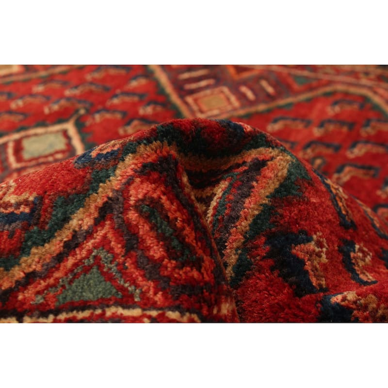 ECARPETGALLERY Hand-knotted Konya Anatolian Red Wool Rug - 3'7 x 9'11