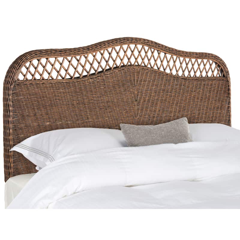 SAFAVIEH Masja White Washed Rattan Headboard (Full)