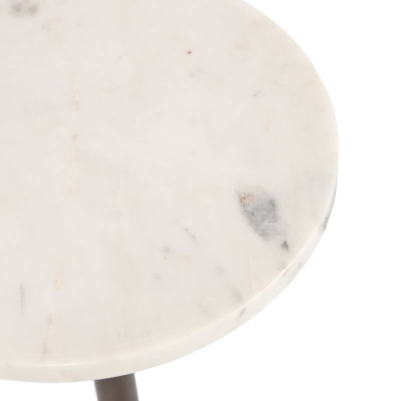 Kate and Laurel Engles Adjustable Marble Table and Plant Stand