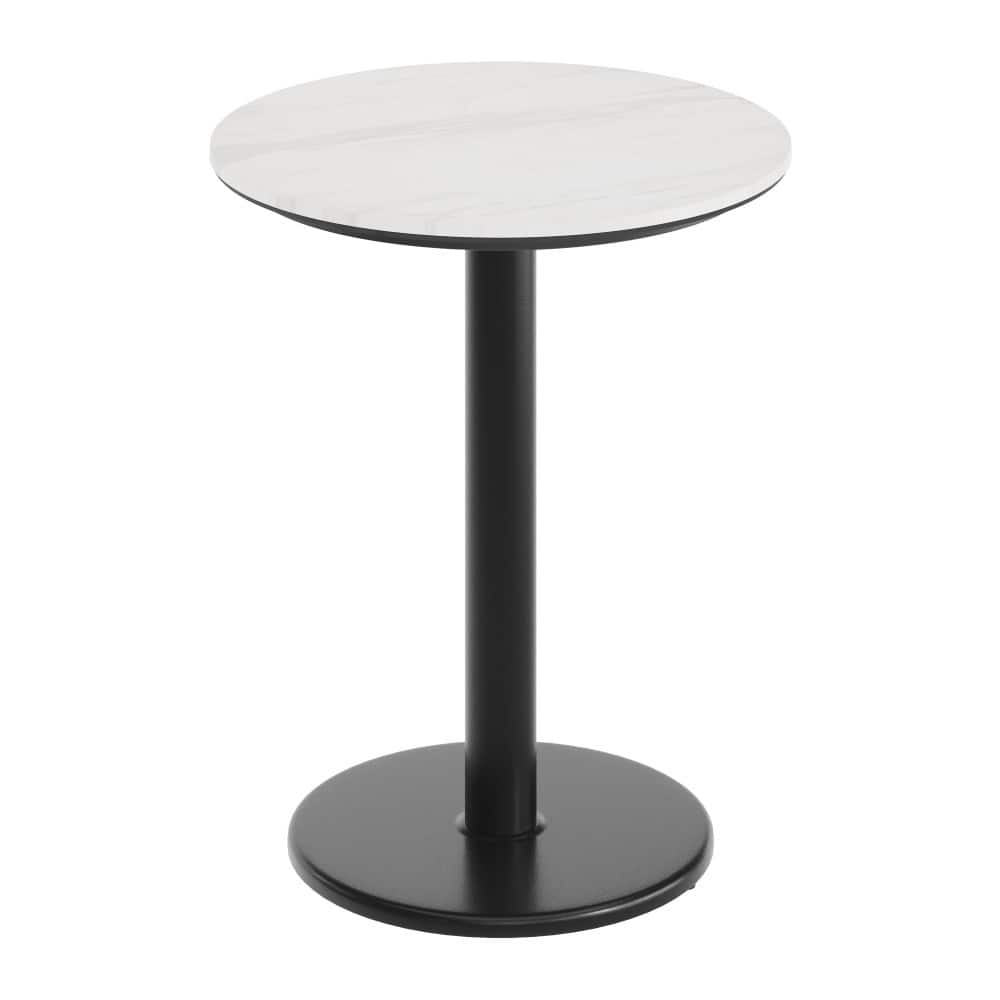 Commercial HPL Tabletop with Table Height Round Base