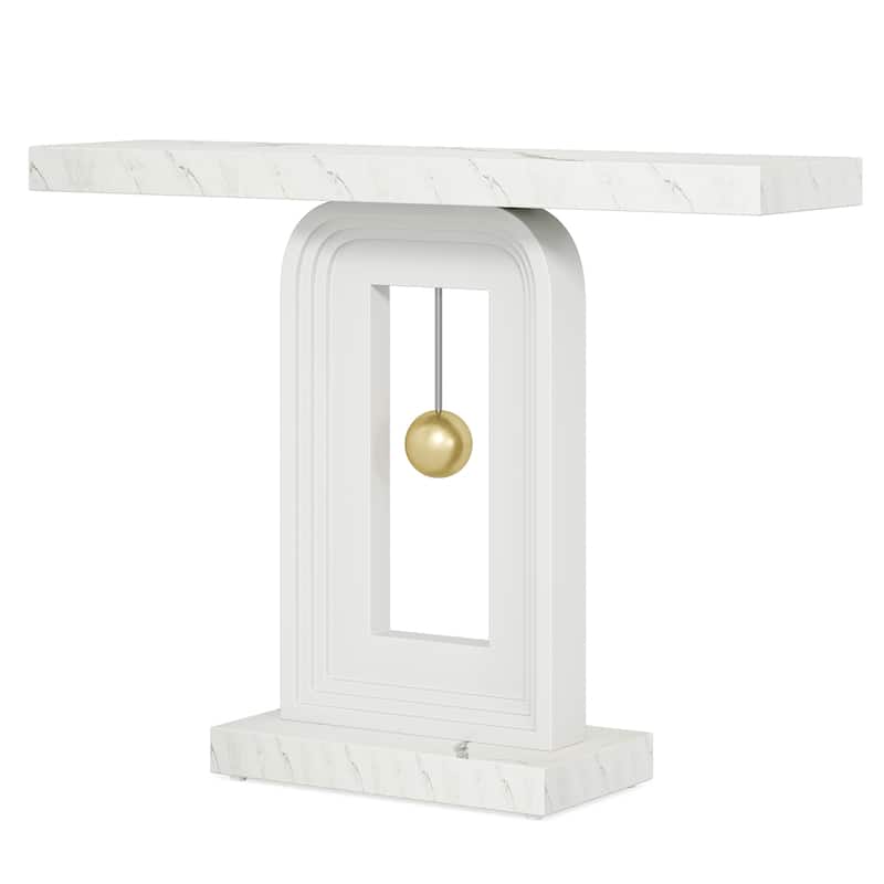 39.5 Inche Narrow Console Sofa Hallway Accent Table for Entryway