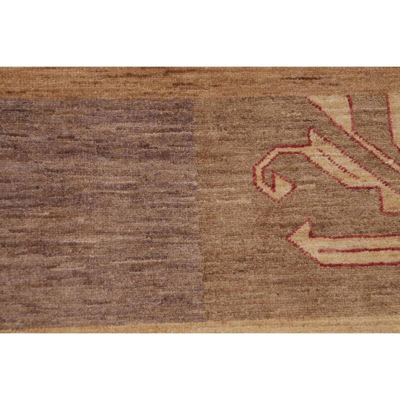 Rustic Bohemian Ri Gabbeh Hand Knotted Wool Area Rug