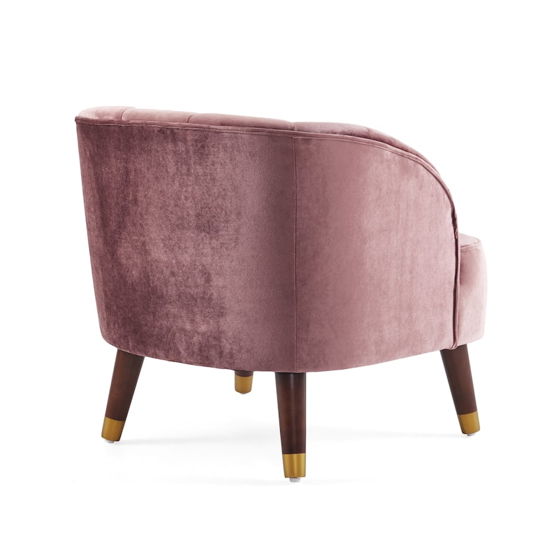 Roomfitters Modern Accent Chair with Wooden Legs, Upholstered Chairs, Stylish and Comfortable Design, for Living Room or Bedroom