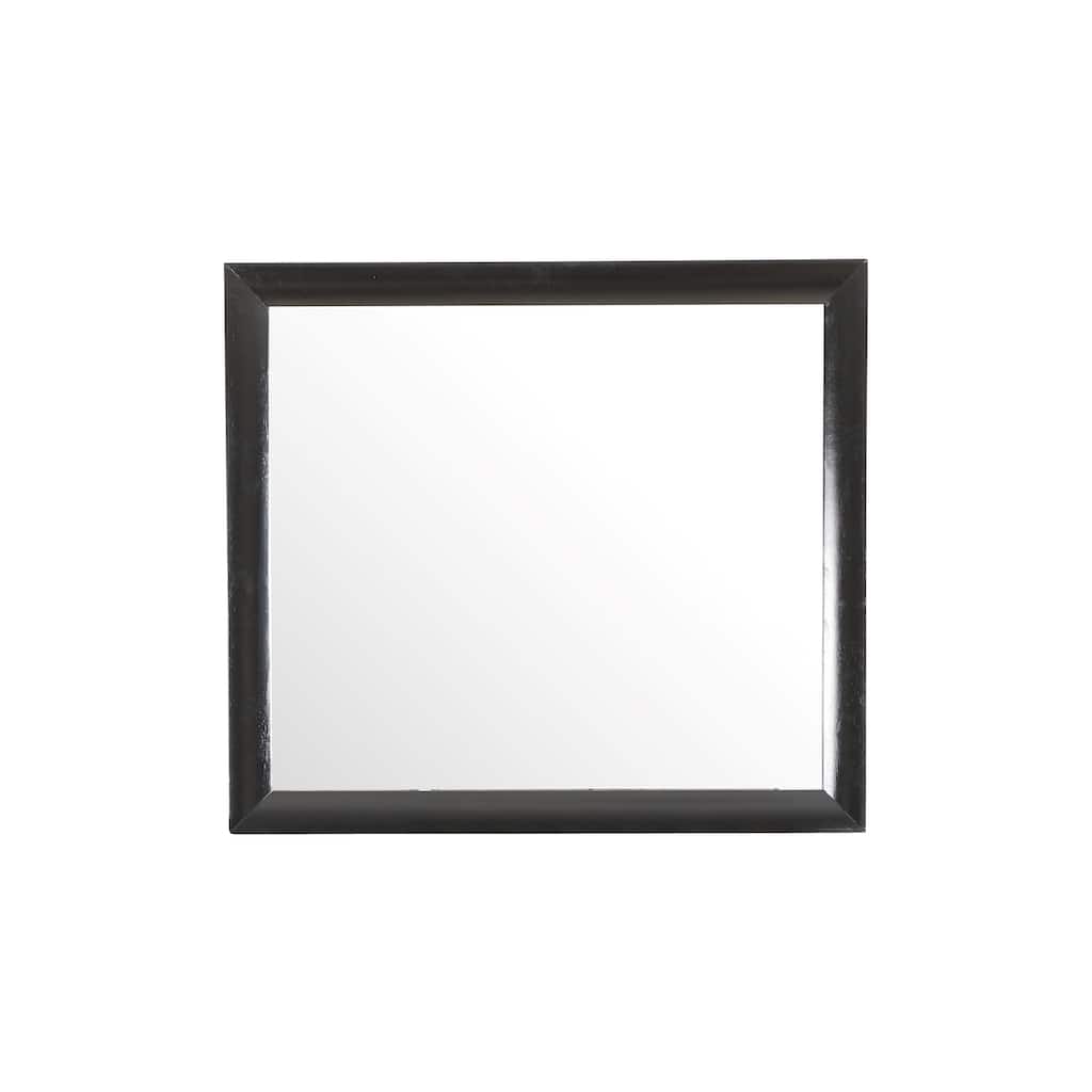 Wooden Rectangular Framed Dresser Wall Mirror - 39" - Black