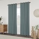 preview thumbnail 33 of 44, Linen Slub Texture Blackout Grommet Curtain Pair(2 Panels)