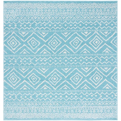 SAFAVIEH Tulum Vassilia Moroccan Boho Distressed Rug - 6'7" Square