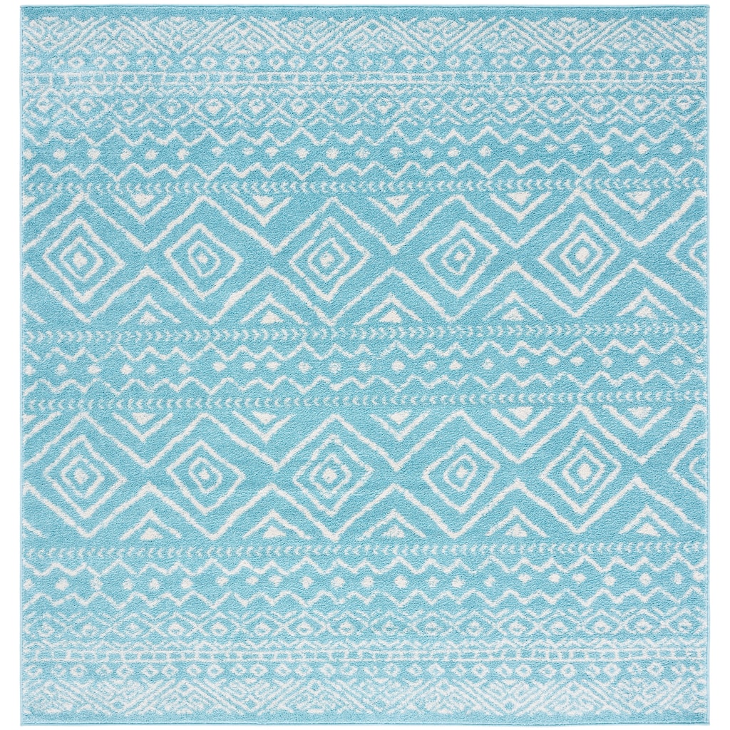 SAFAVIEH Tulum Vassilia Moroccan Boho Distressed Rug - 6'7" Square