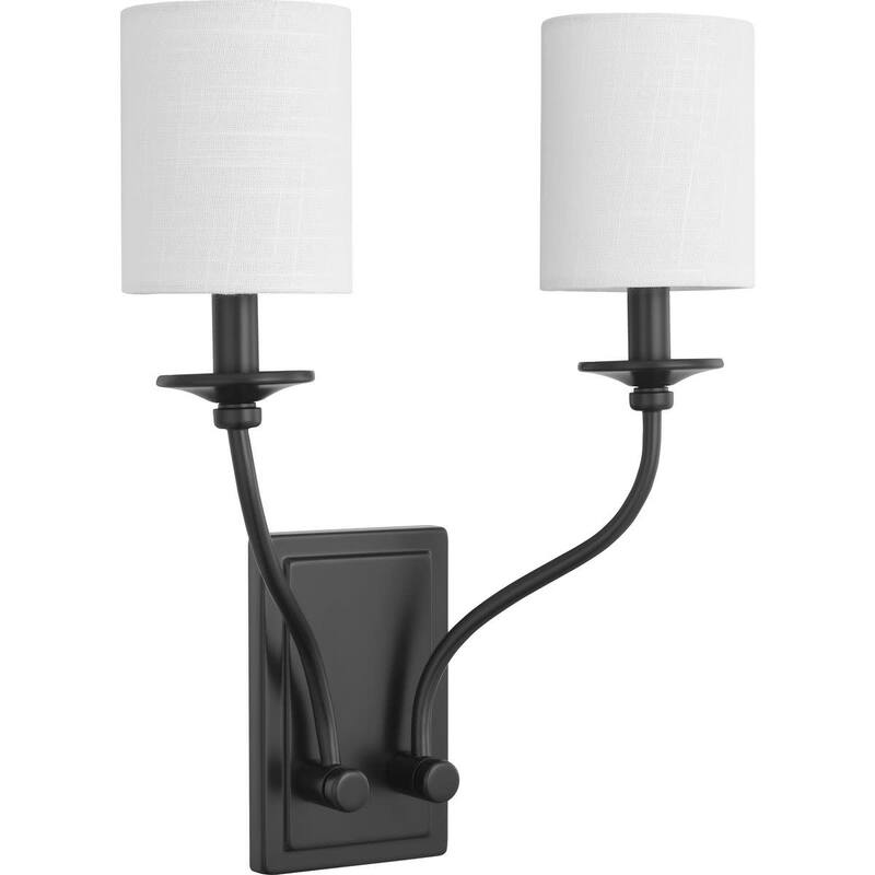 Progress Lighting Bonita 2 Light 17" Tall Wall Sconce - Matte Black