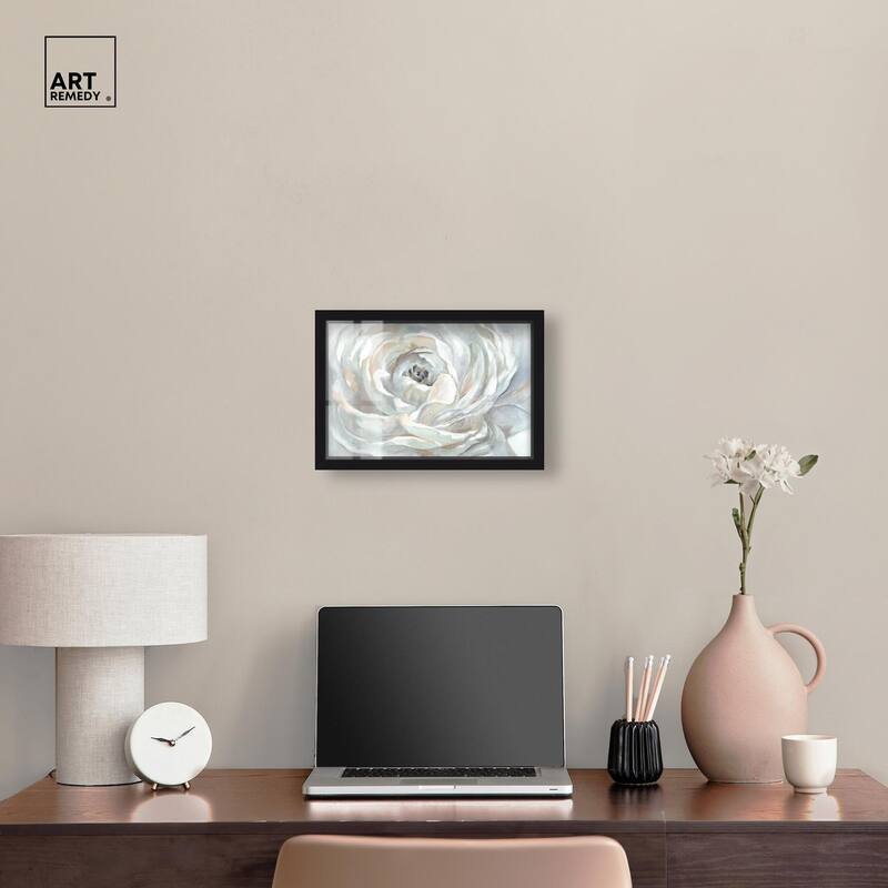 Powdery Peony Shadowbox by Art Remedy