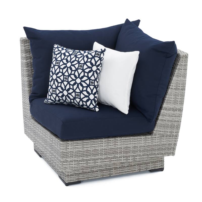Cannes 9 Piece Sunbrella Outdoor Patio Sectional & Table
