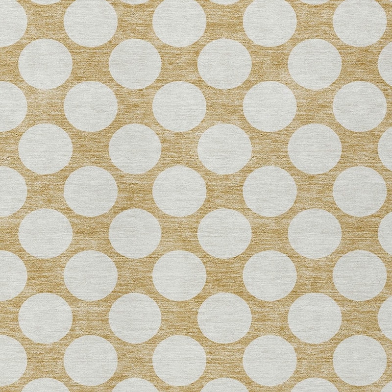 HomeRoots Polka Dot Transitional Rectangle Outdoor Rug