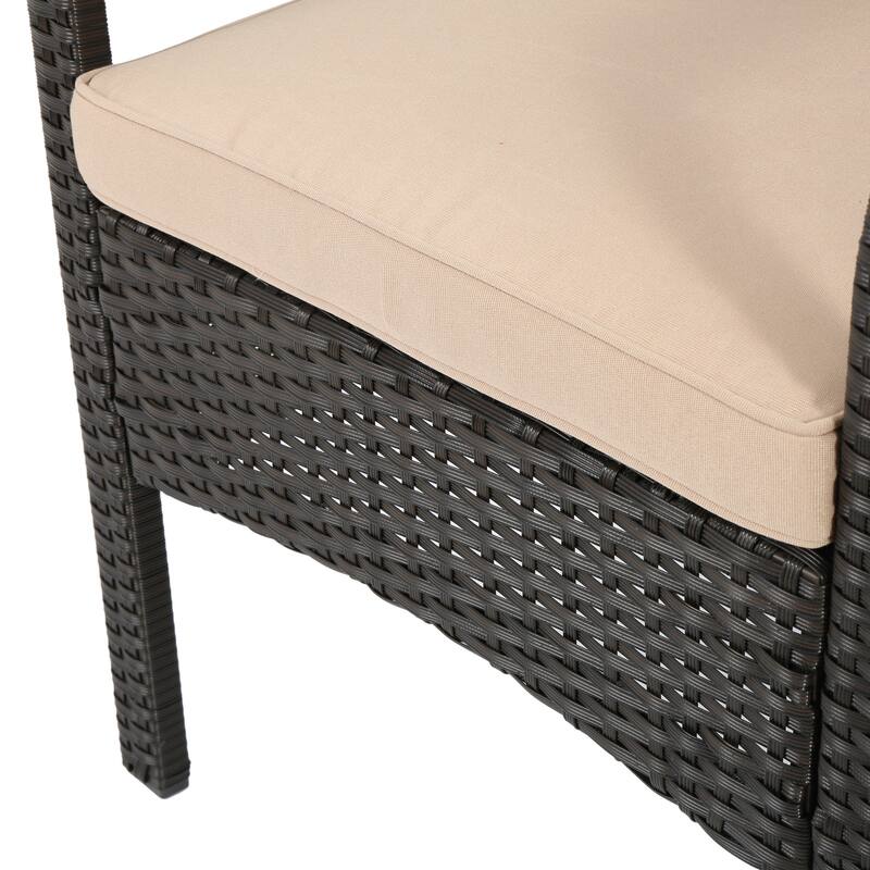 Cordoba Outdoor Wicker 4-piece Conversation Set with Cushions by Christopher Knight Home
