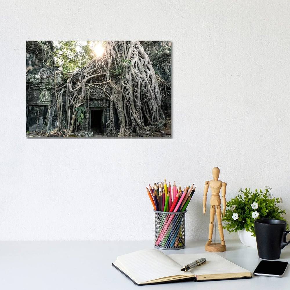 iCanvas "Temple In The Jungle, Angkor Wat, Cambodia" by Matteo Colombo Canvas Print