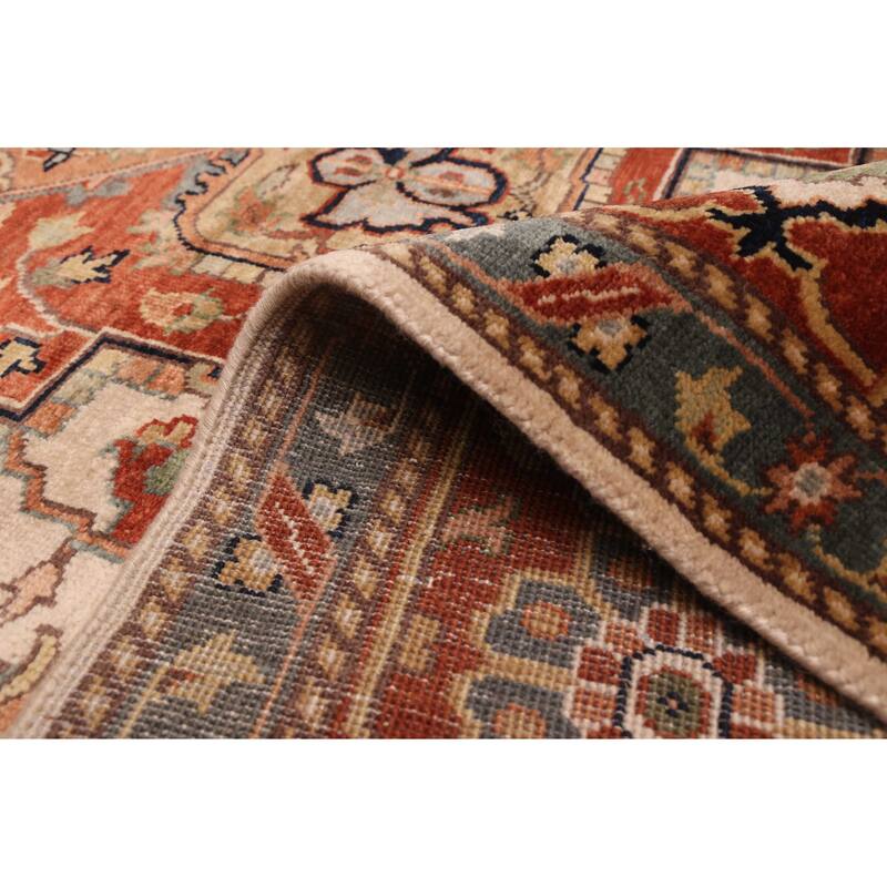 ECARPETGALLERY Hand-knotted Jules Sultane Ivory Wool Rug - 8'9 x 11'9