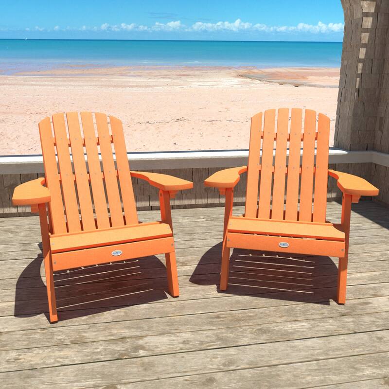 BAHIA VERDE OUTDOORS Cape Folding and Reclining Adirondack Chair Set