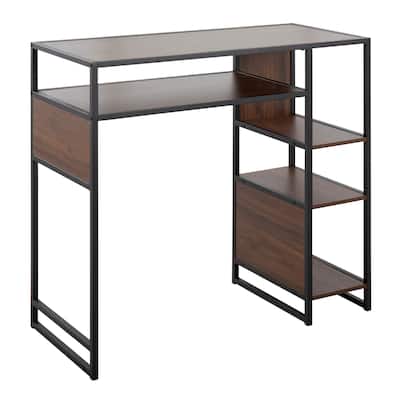 The Gray Barn Display Farmhouse Bar Height Table with Storage Space