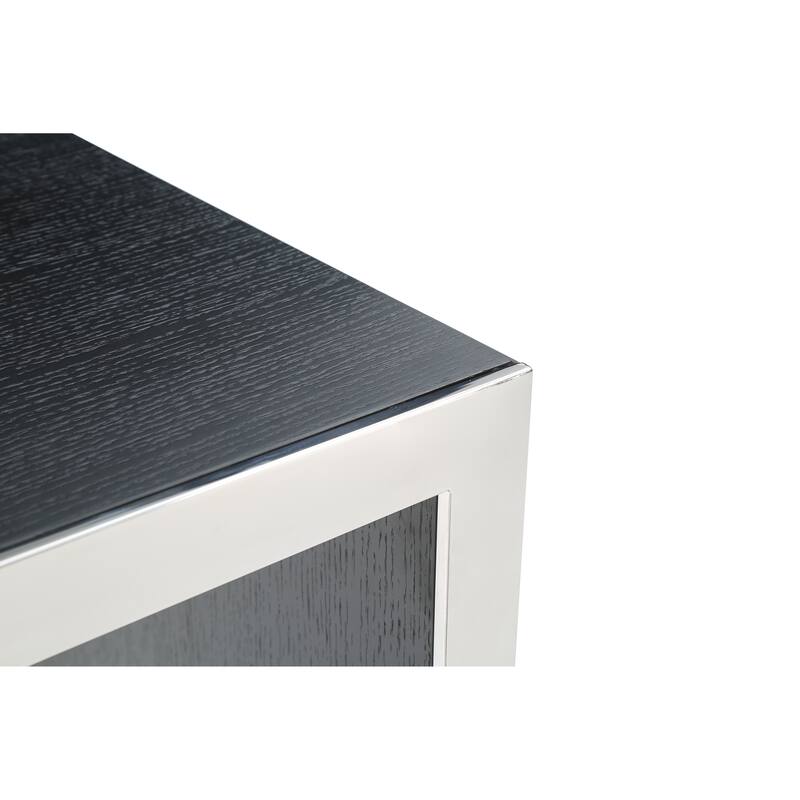 Modrest Fairway Glam White Marble and Brushed Gold Bar Table