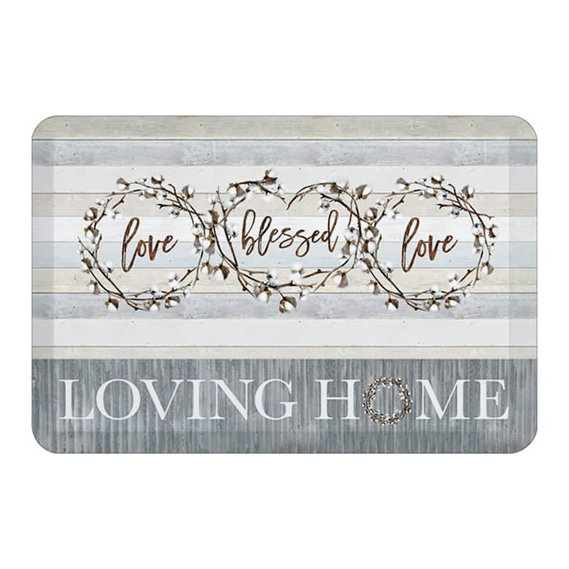 Laural Home Loving Home 20" x 30" Kitchen Mat - 20" x 30"