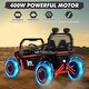 preview thumbnail 18 of 23, 24V Ride On Car Utv 2 Seater, Off-Road Kids Electric Vehicles with Metal Frame