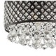 preview thumbnail 8 of 18, Ellen 3-Light Crystal Drops/Metal ,LED Flush Mount, by JONATHAN Y