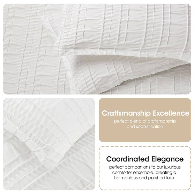 Nanshing Dakota Clipped Stripes Comforter Set