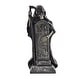 preview thumbnail 10 of 11, Haunted Hill Farm 39-in. Grim Reaper Holding Sickle Statue with LED Eyes