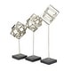 preview thumbnail 9 of 11, CosmoLiving by Cosmopolitan Marble Contemporary Sculpture (Set of 3) - S/3 14",17", 20"H
