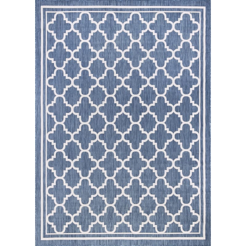Exo Coastal Geometric Indoor/Outdoor Area Rug