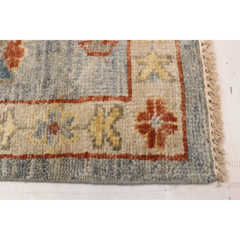 ECARPETGALLERY Hand-knotted Jules Serapi Light Denim Blue Wool Rug - 9'1 x 11'10