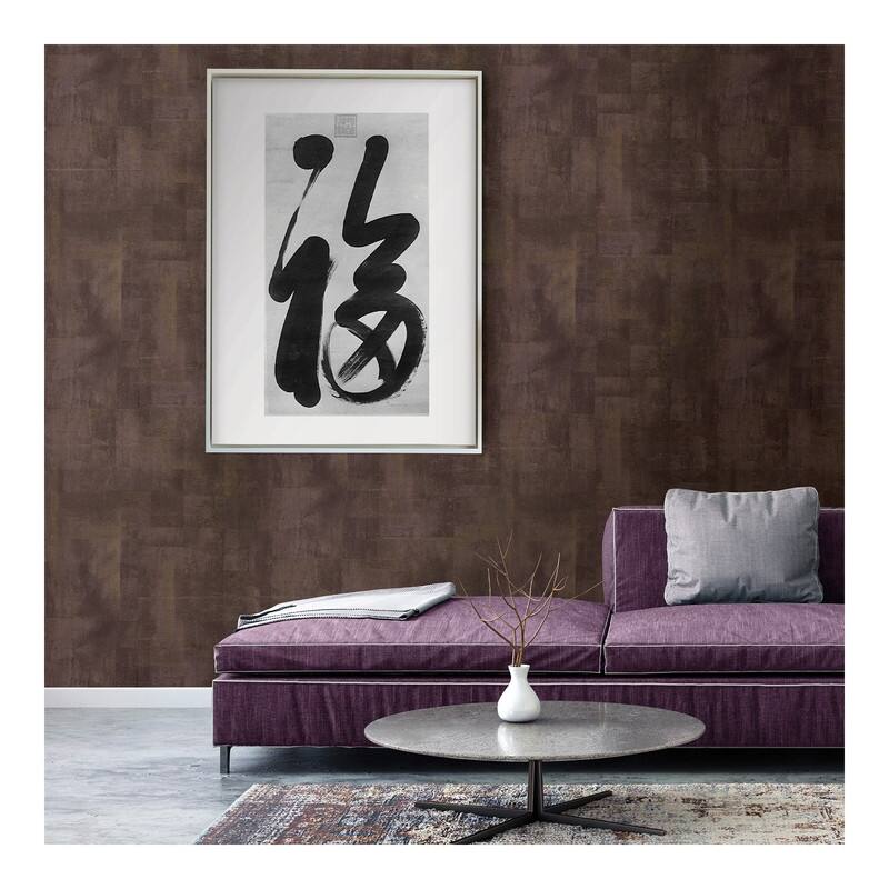 Brewster Ozone Brown Texture Wallpaper - 21 x 396 x 0.025