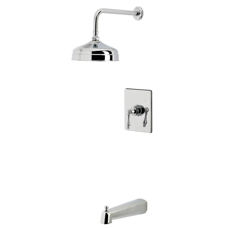 Kingston Brass Single-Handle Pressure Balanced Tub and Shower Faucet - Polished Chrome