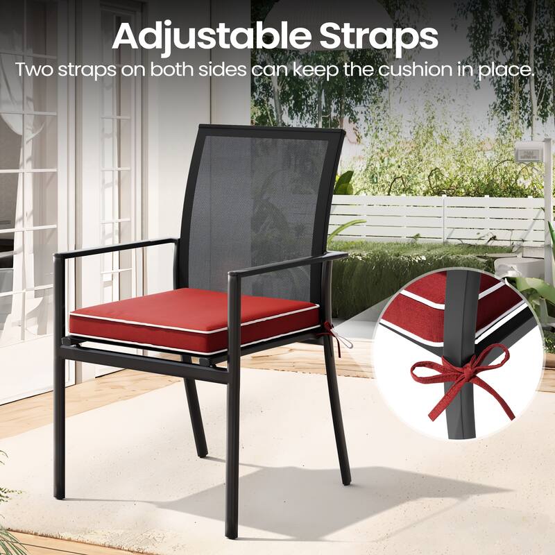 VredHom 17''/18.8'' Square Outdoor Chair Pad (Set of 2/4)
