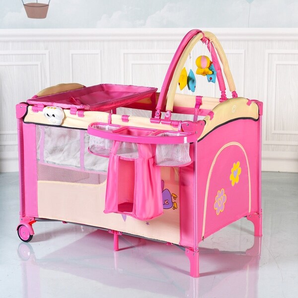 baby crib with diaper changer
