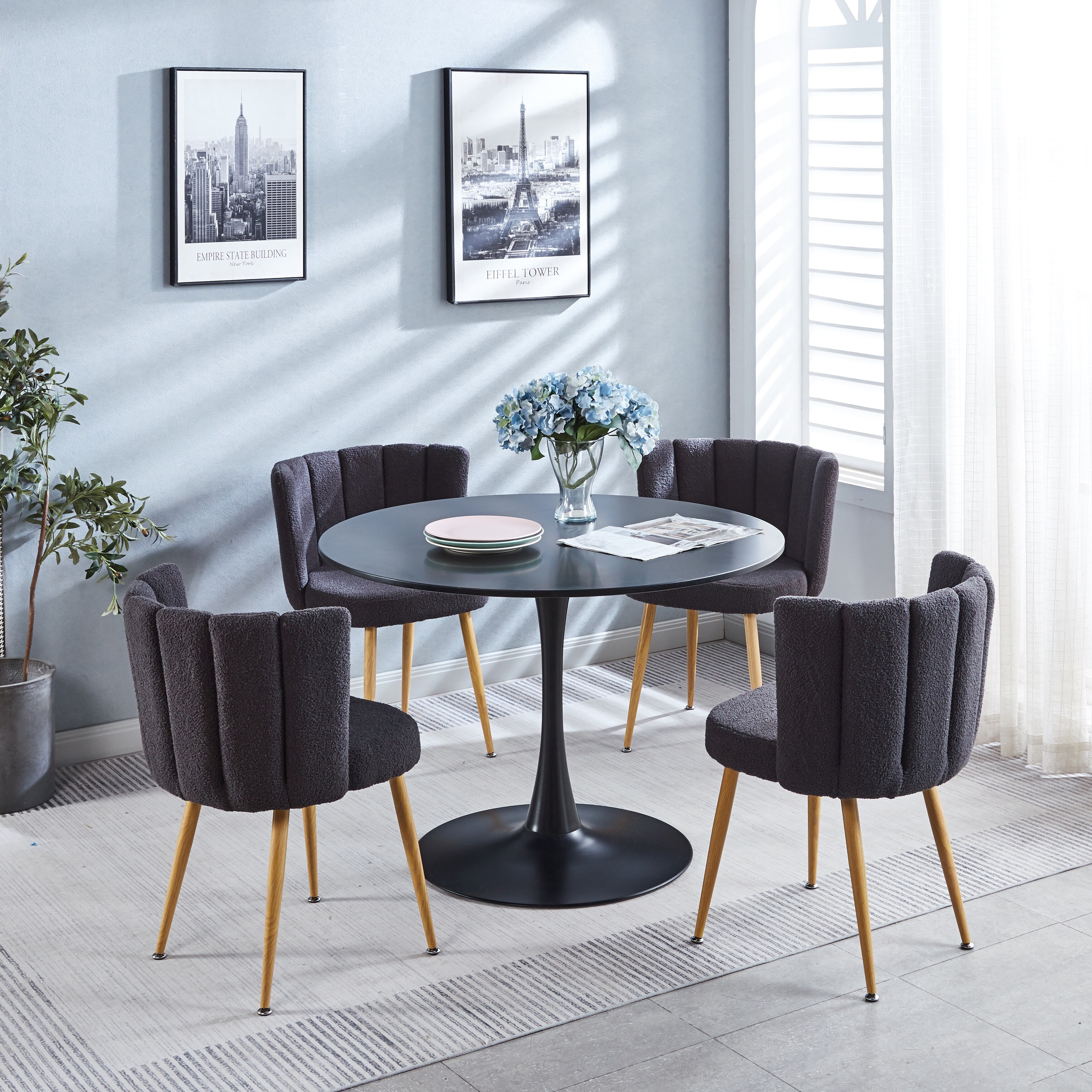Modern Dining Chair Set of 2, Dining Room Chair