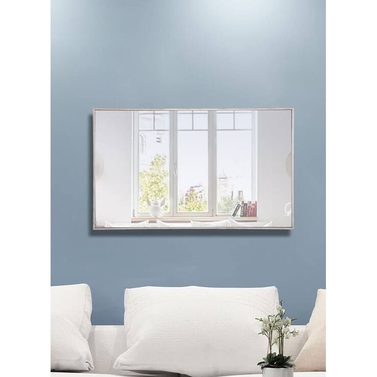 Elegant Lighting Eternity 40"x 24" Rectangular Metal Framed Wall