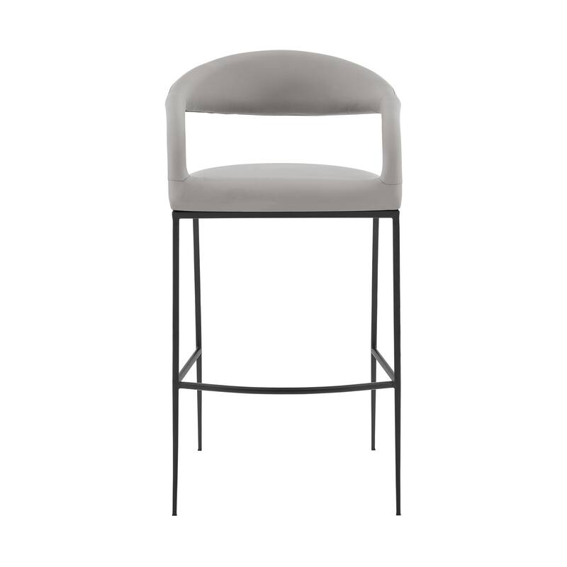 Ramona Upholstered Barrel Back Bar or Counter Height Bar Stool