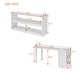 preview thumbnail 21 of 103, Modern Wooden Loft Bed with Retractable Writing Desk and 3 Drawers, Storage Stairs and Shelves