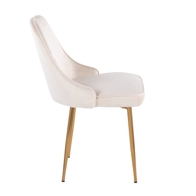 Silver Orchid Naldi Contemporary-Glam Velvet Dining Chair (Set of 2)