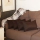 preview thumbnail 74 of 98, Farmhouse Set of 4 Decorative Throw Pillow Square and Lumbar 12" x 20" - Brown
